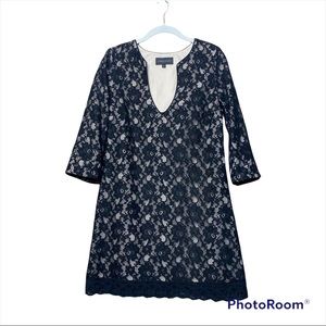 Anthropologie Corey Lynn calter women’s black lace V-neck mini dress